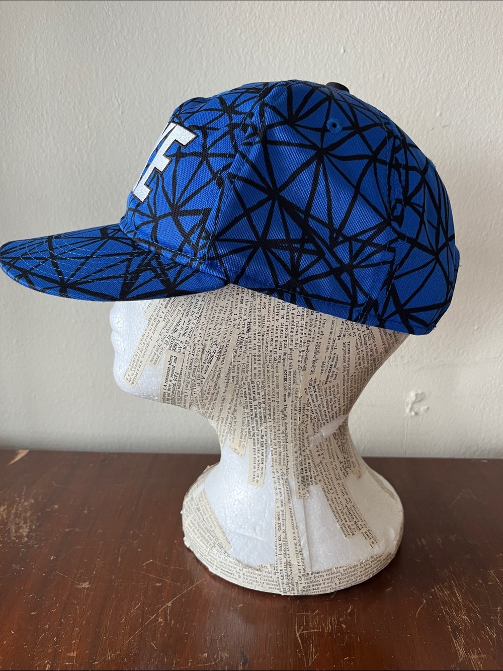 Nike Blue Graphic Five-Panel Cap with White Logo - Picture 2 of 12